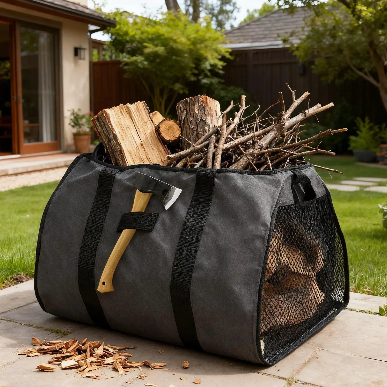 Large Waterproof Firewood Carrier Bag