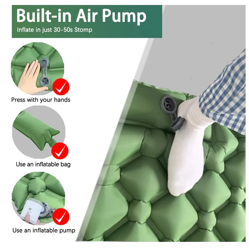 Camping Mattress Pad With Pillow