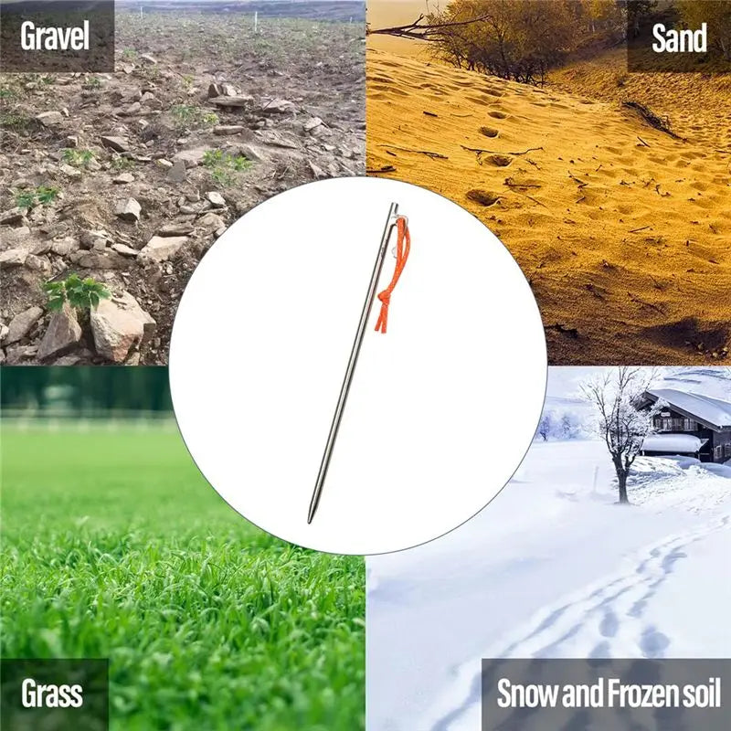 Titanium Alloy Unbreakable Tent Stakes