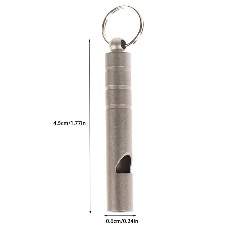 Titanium emergency whistle