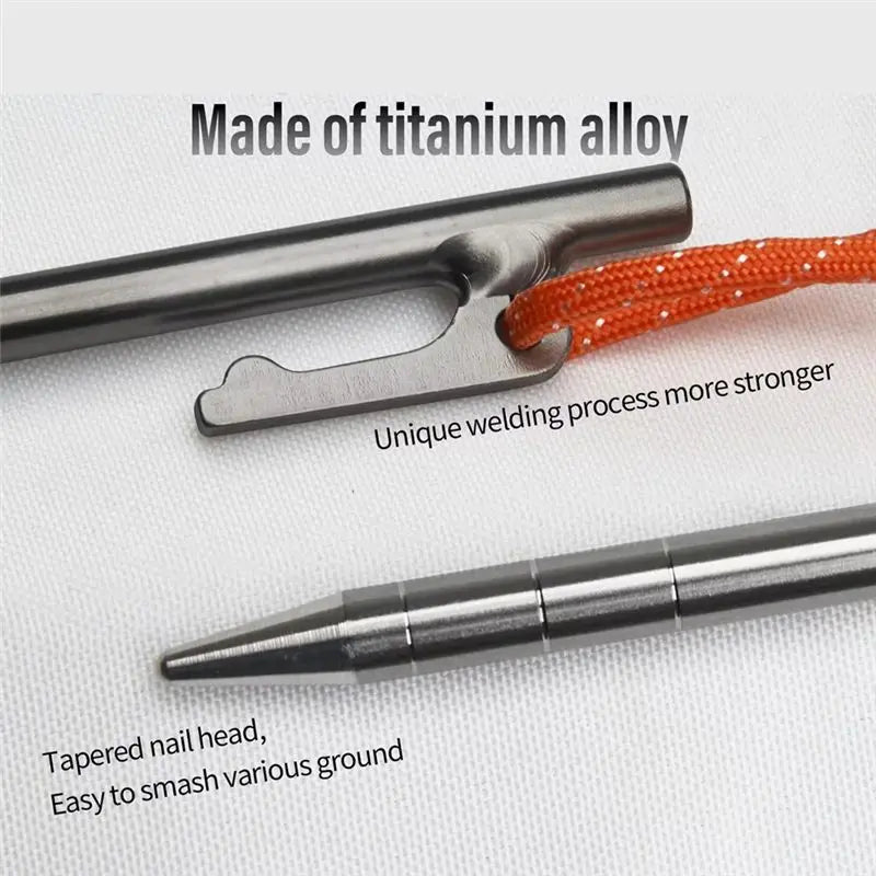 Titanium Alloy Unbreakable Tent Stakes