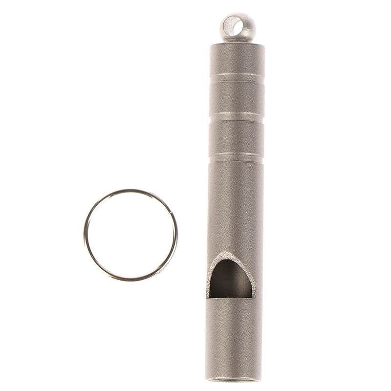 Titanium emergency whistle
