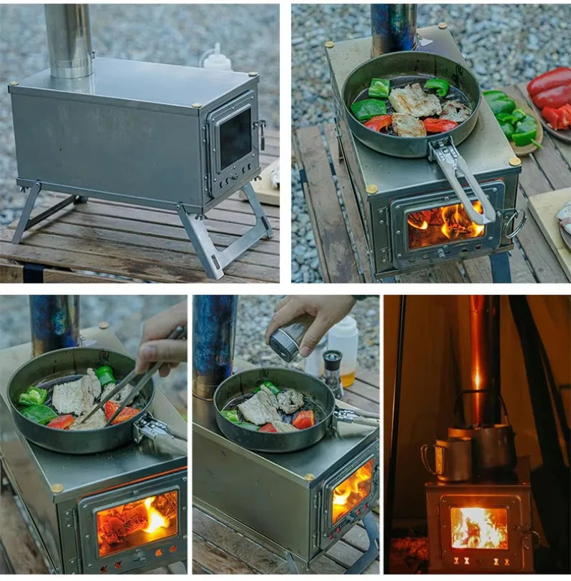 Foldable Stainless Steel Hot Tent Stove